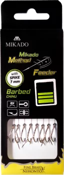 MIKADO návazec MF s jehlou - háček s protihrotem/pletená šňůra vel.4 - 8ks