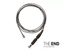 Návazec THE END Leadcore + PIN clip 1m - 3ks