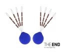 Wolfrámový stoper THE END 2x7mm G-ROUND - 24ks