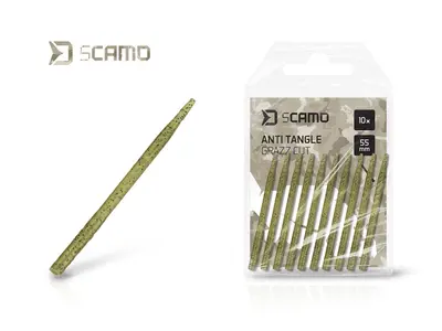 Delphin Gumička proti zamotání Delphin sCAMO GRAZZ Cut / 10ks | 55mm