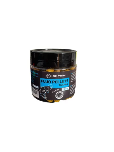 KS Fish Fluo feederové peletky ANANAS 100g