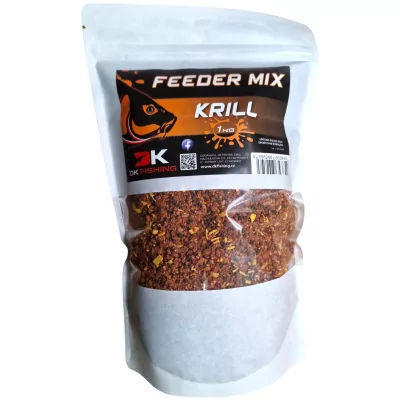 DK FISHING Feeder mix vlhčený KRILL 1kg