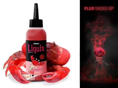 Fluo dip D SNAX LiquiX / krab-krill 100ml