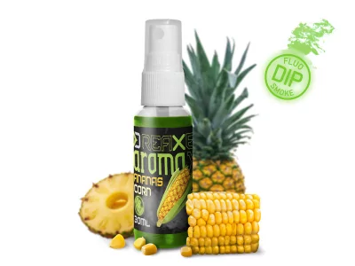 Dipovací sprej Delphin AromaX / kukuřice-ananas 30ml