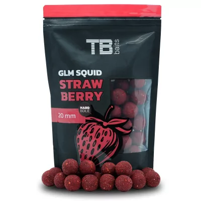 TB Baits Hard Boilie GLM SQUID STRAWBERRY 250g 24mm
