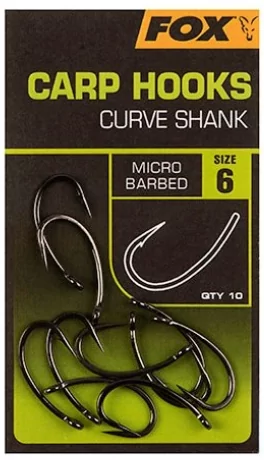 FOX International háčky - Carp Hooks Curve Shank vel.4
