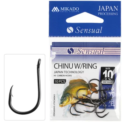 MIKADO háček SENSUAL CHINU W RING vel.2 BN - 10ks