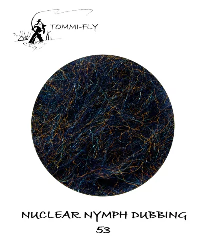 Nuclear Nymph Dubbing - Paris Blue Orange