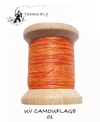 UV CAMOUFLAGE THREAD - hot fire orange