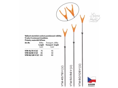 Vidlička teleskopická VTM 50/86/přední