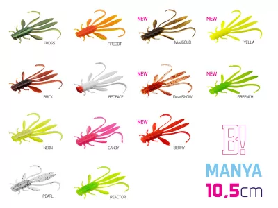 Nymfa Delphin MANYA UVs 10,5cm / PEARL, CANDY, FIREDOT, REACTOR, BRICK - 5ks