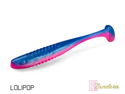 Umělá nástraha Delphin ZANDERA UVs 12cm / LOLIPOP - 5ks
