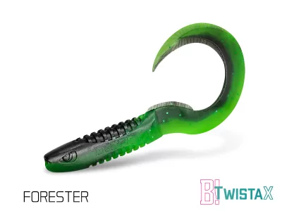 Umělá nástraha Delphin TwistaX Eeltail UVs 6cm / FORESTER - 5ks