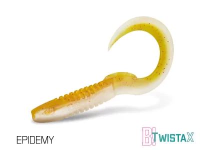 Umělá nástraha Delphin TwistaX Eeltail UVs 6cm / EPIDEMY - 5ks