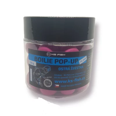 KS Fish Boilie Pop-up 14mm OSTRÁ ŠVESTKA