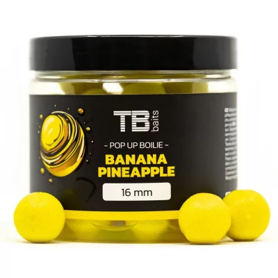TB Baits Plovoucí Boilie Pop-Up Yellow Banana Pineapple + NHDC 65g - 12mm