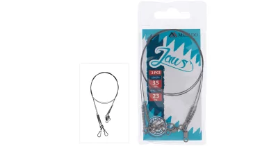 MIKADO titanový návazec - JAWS SUPER STRONG 35cm/23kg - 2ks