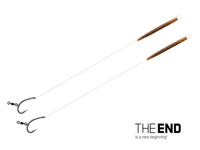 Návazec Delphin THE END D-Rig / vel.4 20cm 17lbs - 2ks