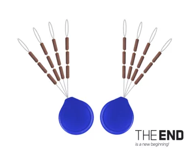 Wolfrámový stoper THE END 2x7mm G-ROUND - 24ks