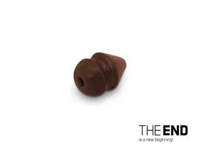 Kónická nárazová korálka Delphin THE END Heli Stopper - 15ks