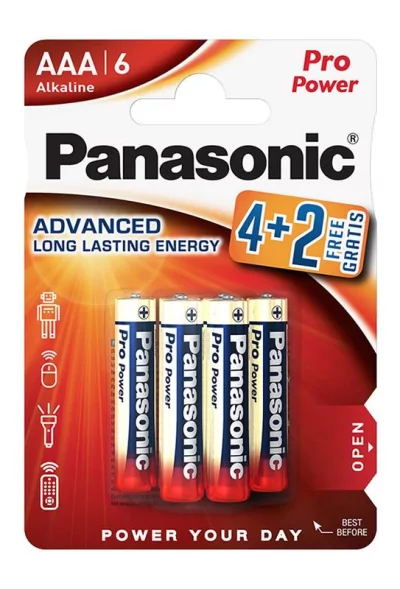 Panasonic LR03PPG/6BP 4+2F Pro Power Gold
