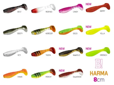 Umělá nástraha Delphin KARMA UVs 8cm - 5ks