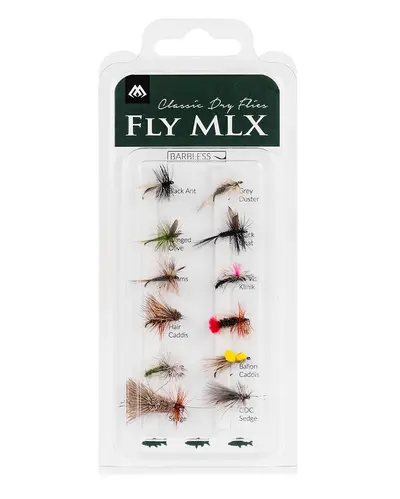 MIKADO sada - umělé mouchy Dry Flies - bez protihrotu